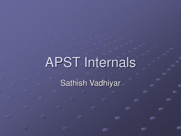 apst internals