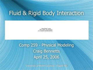 Fluid &amp; Rigid Body Interaction
