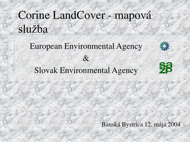 corine landcover mapov slu ba