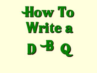 How To Write a