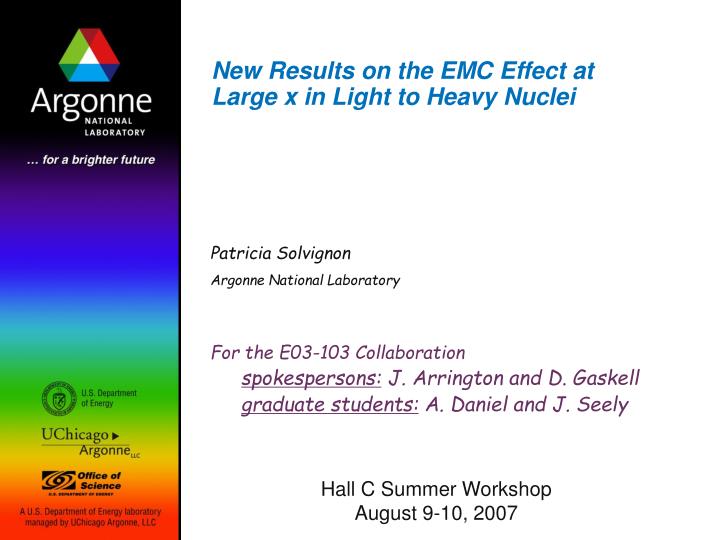 new results on the emc effect at large x in light to heavy nuclei