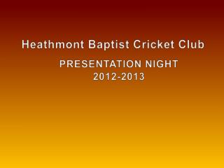 Heathmont Baptist Cricket Club