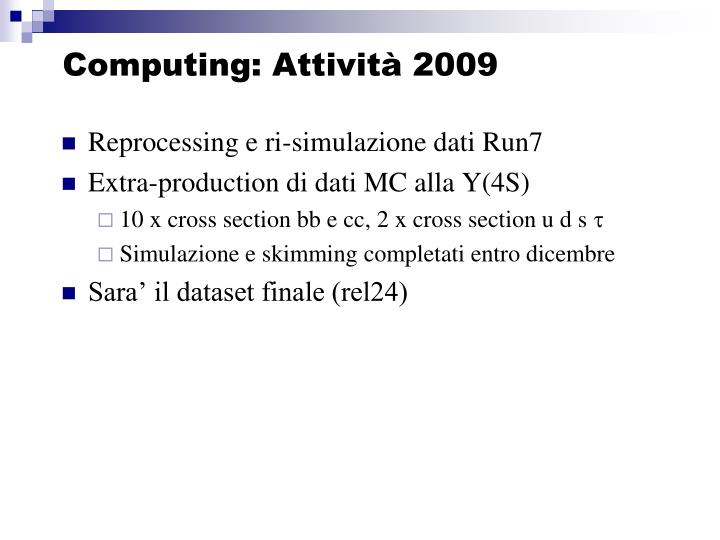 computing attivit 2009