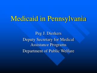 Medicaid in Pennsylvania