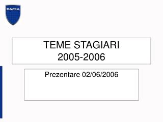 teme stagiari 2005 2006