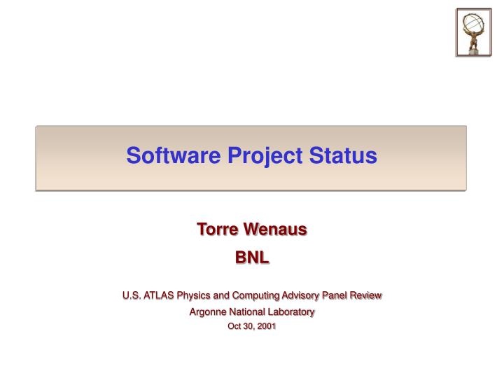 software project status