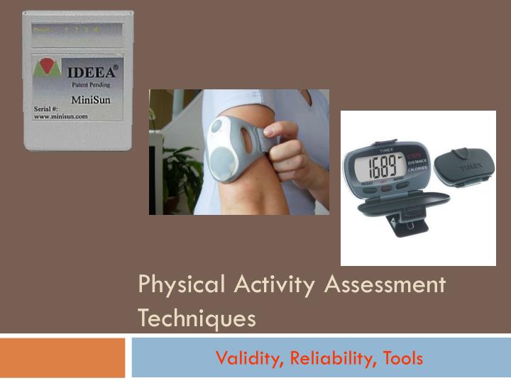 physical activity assessment techniques