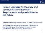 Catia Cucchiarini, Dutch Language Union, the Hague, the Netherlands - slide 1