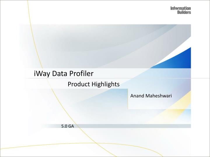 iway data profiler