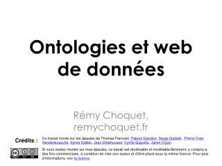 ontologies et web de donn es