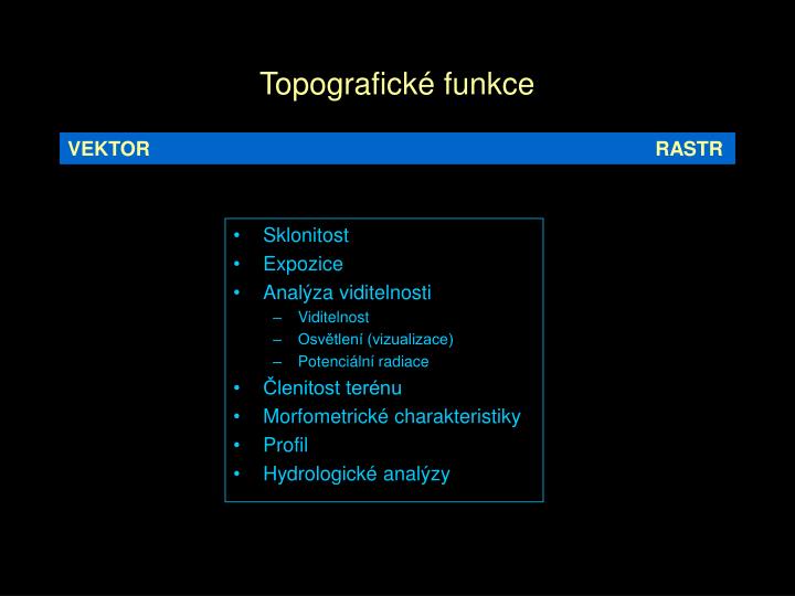 topografick funkce