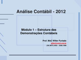 an lise cont bil 2012