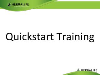 Quickstart Training