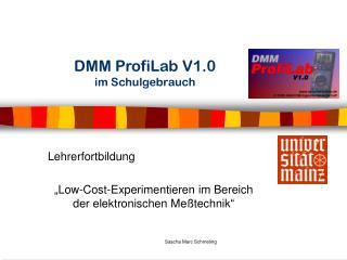 dmm profilab v1 0 im schulgebrauch