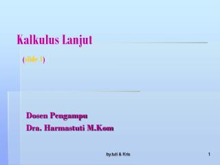 kalkulus lanjut slide 1