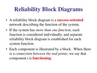 Reliability Block Diagrams
