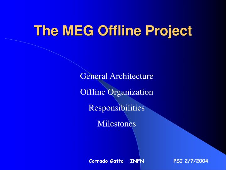 the meg offline project