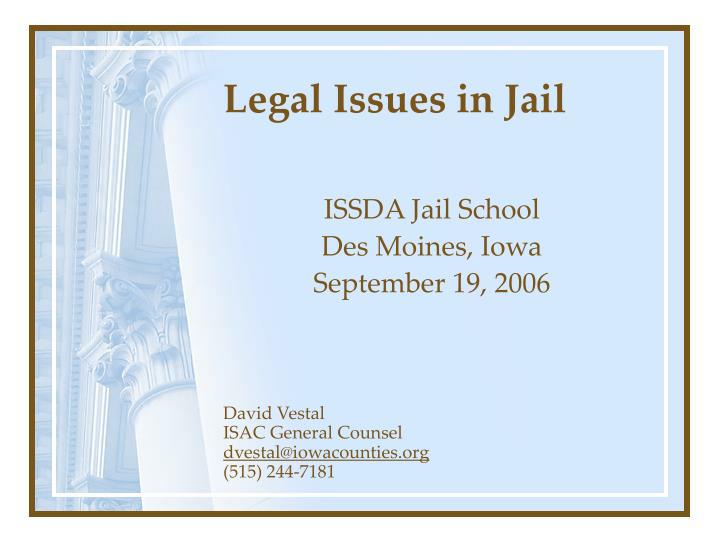 legal issues in jail