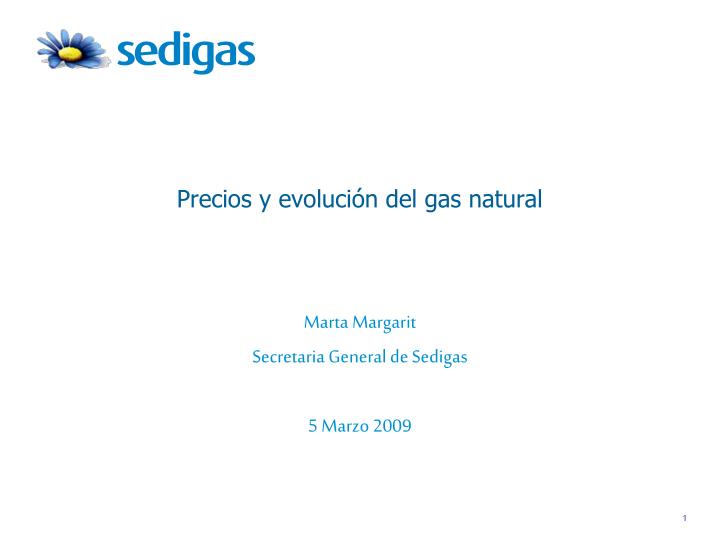 precios y evoluci n del gas natural