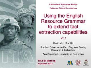 Using the English Resource Grammar to extend fact extraction capabilities