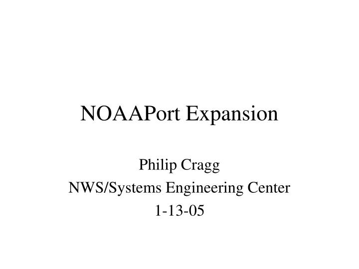 noaaport expansion