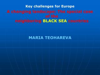 Key challenges for Europe