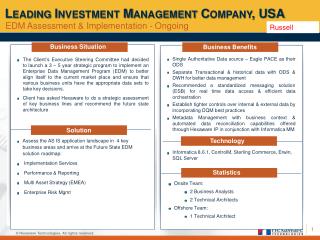 Leading Investment Management Company, USA
