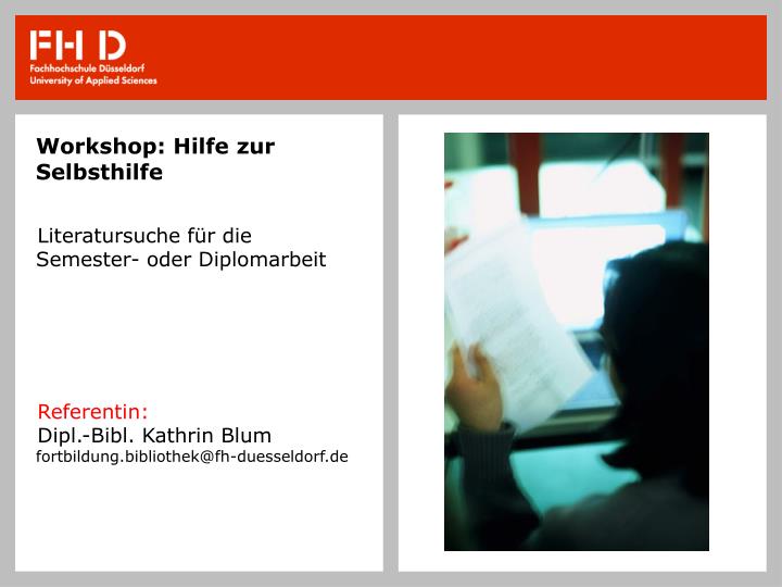 workshop hilfe zur selbsthilfe