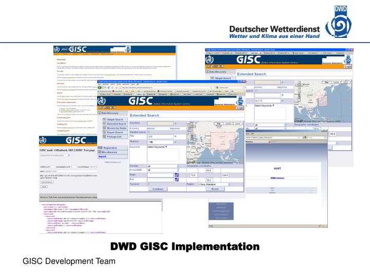 dwd gisc implementation