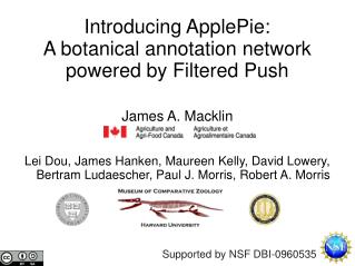 Introducing ApplePie: A botanical annotation network powered by Filtered Push