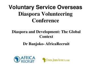 Voluntary Service Overseas Diaspora Volunteering Conference