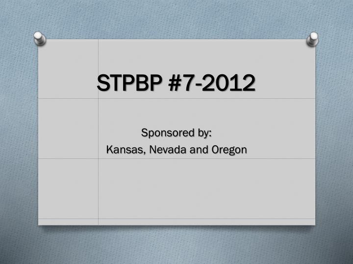 stpbp 7 2012