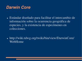 darwin core