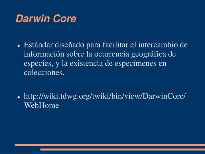 darwin core