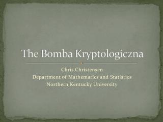 The Bomba Kryptologiczna