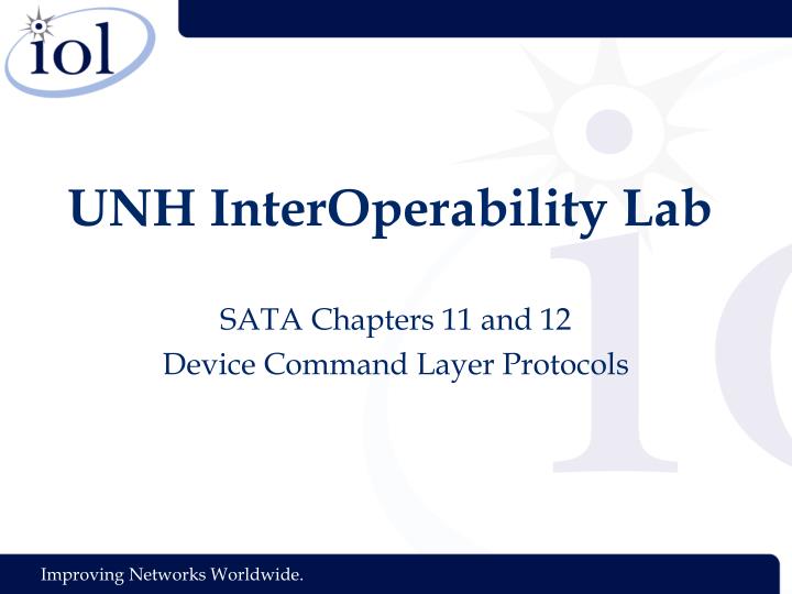 sata chapters 11 and 12 device command layer protocols