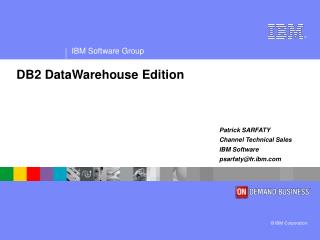 DB2 DataWarehouse Edition