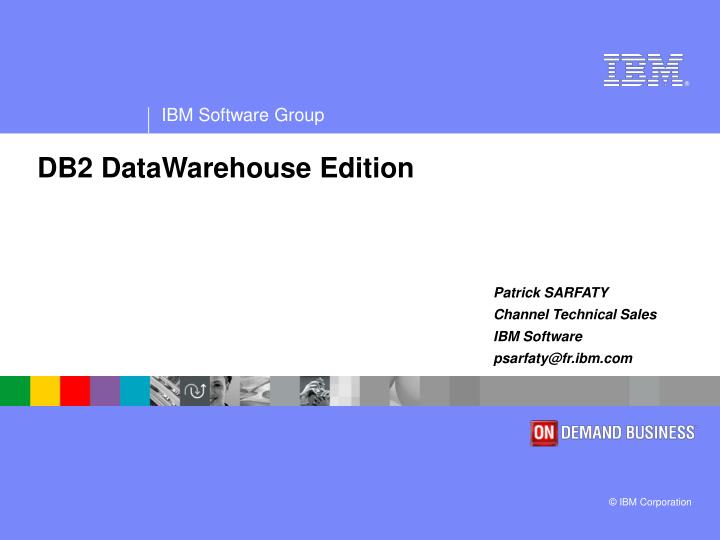 db2 datawarehouse edition
