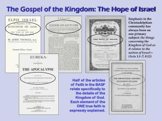 The Gospel of the Kingdom: The Hope of Israel