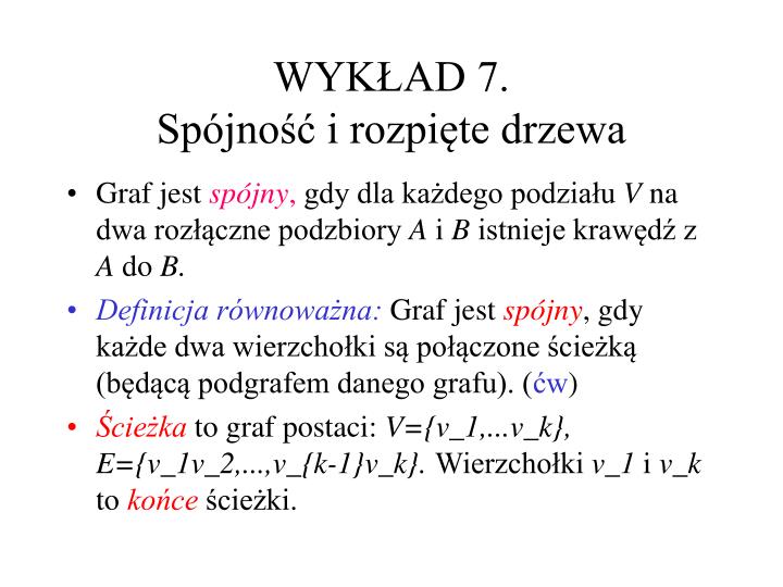 wyk ad 7 sp jno i rozpi te drzewa