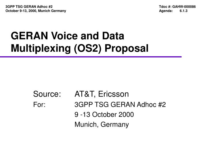 geran voice and data multiplexing os2 proposal