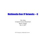 Multimedia Over IP Networks -- II - slide 1