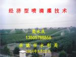 经 济 型 喷 滴 灌 技 术 - slide 1