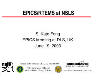 EPICS/RTEMS at NSLS