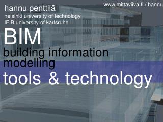 BIM building information modelling tools &amp; technology