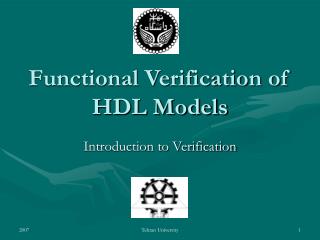Functional Verification of HDL Models