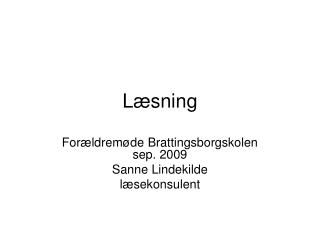 l sning