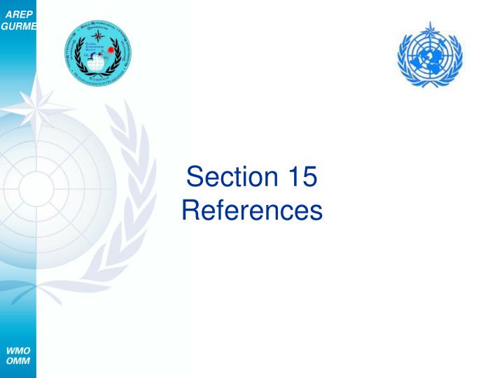 section 15 references