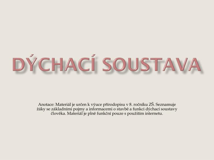 d chac soustava