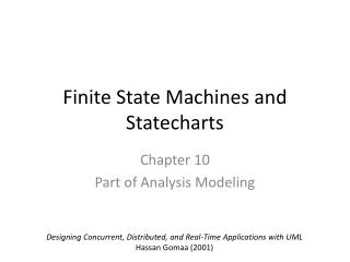 Finite State Machines and Statecharts